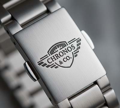 A sample logo on a real product